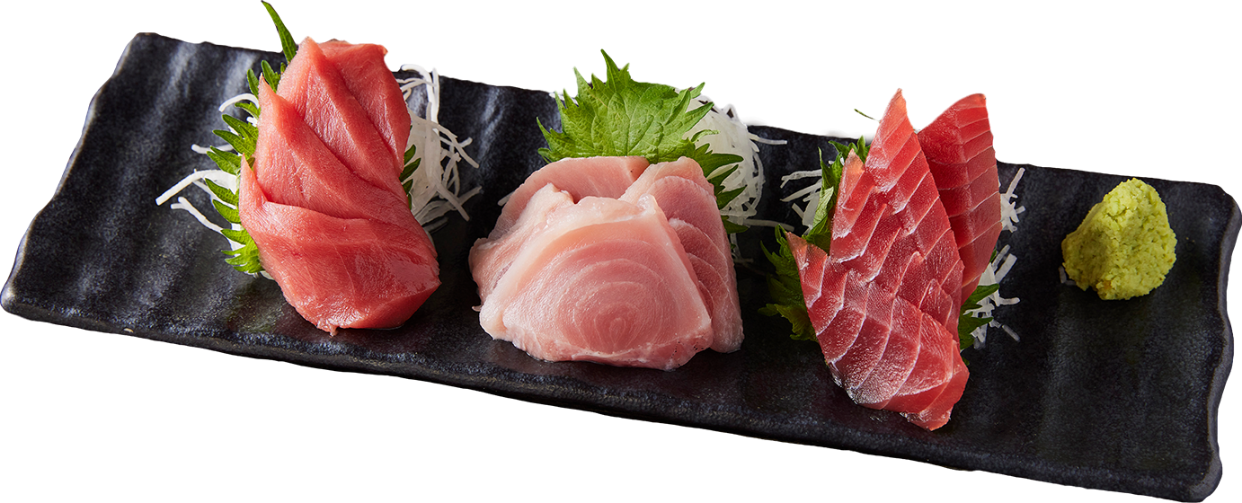 名物!まぐろの3点盛り