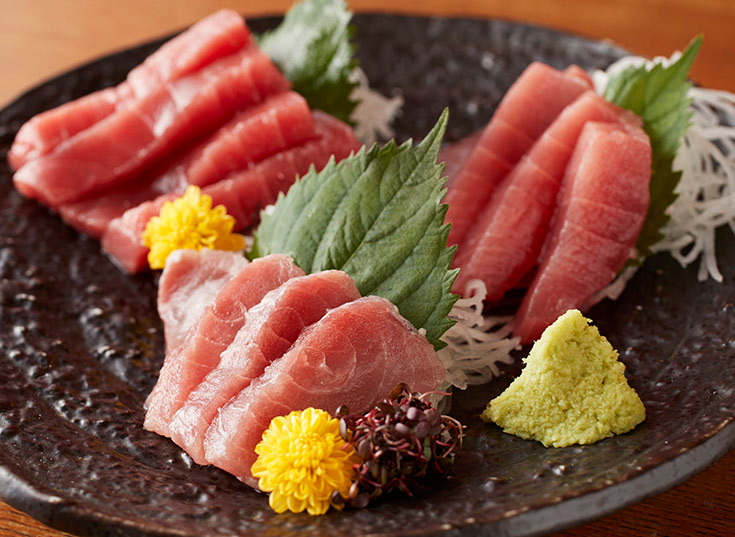 まぐろの3点盛り